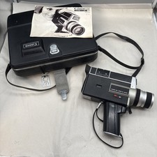 Canon Auto Zoom 518 SV Super 8 Movie Camera w/ Case Untested- PARTS ONLY 