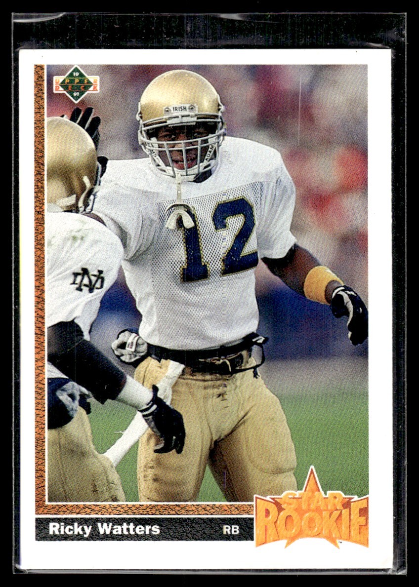 1991 Upper Deck Ricky Watters Rookie San Francisco 49ers #9
