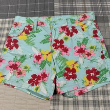 Faded Glory Girl's Size 16 Floral Shorts 5 Inseam