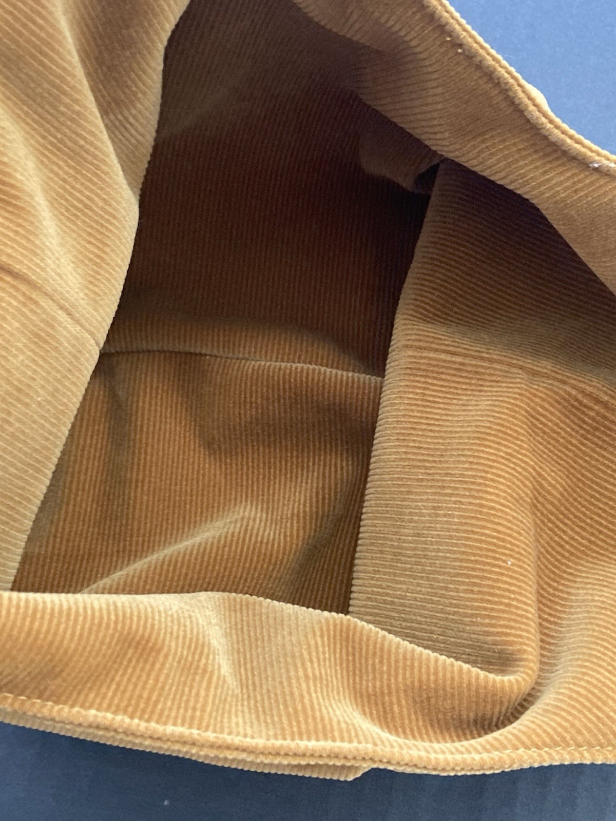 Merit Beauty Signature Cosmetic Makeup Bag Washable Corduroy Tie Top Pouch Small