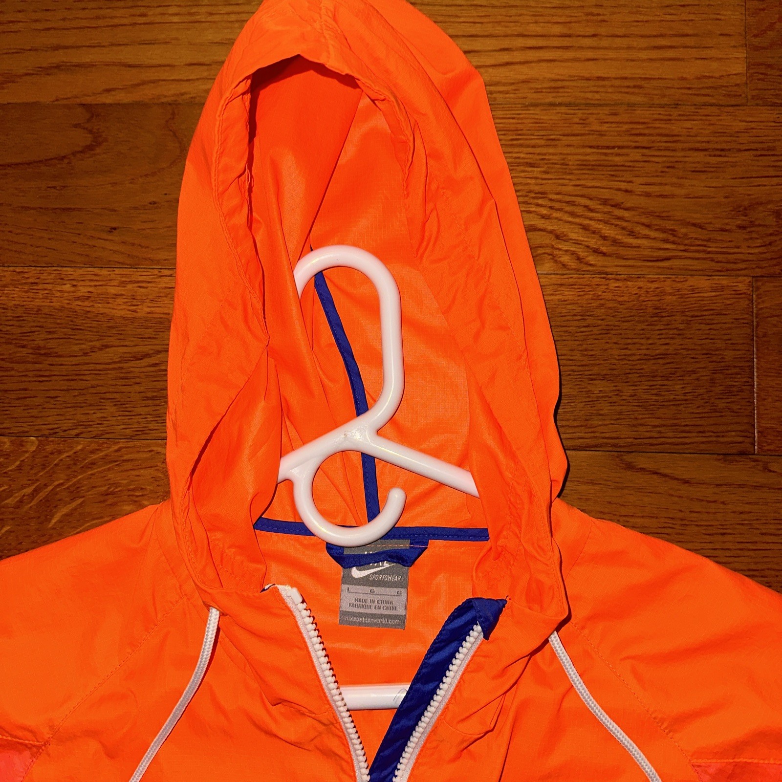 Nike Windrunner Windbreaker Jacket Large Orange B… - image 3