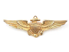 Vintage US Navy Naval Aviator Overseas Cap Pilot Wings