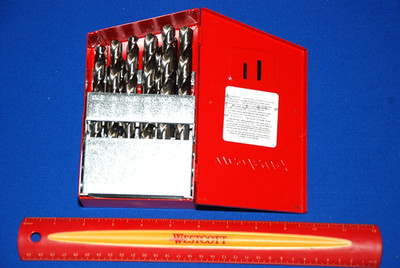 Snap-On NEW 25 Pc Jobber Length Metric Size 118° Point Drill Bit Set (1-13 mm)