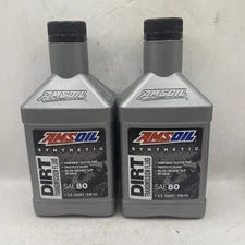 AMSOIL SYNTHETIC Dirt Bike Motorcycle Transmission Fluid Clutch OIL SAE 80 2 Qt