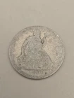 1860-O Seated Liberty Silver Half Dollar 50c