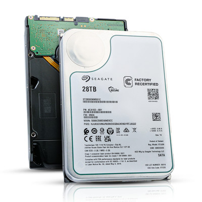 Seagate Exos 28TB ST28000NM001C 7.2K RPM SATA 6Gb/s 512e 3.5" Enterprise HDD