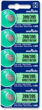 Murata 395/399 Battery SR927/W/SW 1.55V Silver Oxide Watch Button 5 Batteries