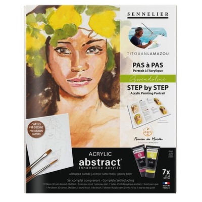 Sennelier Abstract Acryl Portrait Set - Gwendoline - Titouan Lamazou - N121860.0