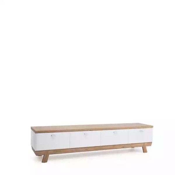 Wohnzimmer Tv StäNder Holz Fernseher Weiß StäNder Schrank MöBel Rtv-image