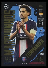 2022-23 Topps Match Attax #LECO3 Marquinhos Paris Saint-Germain Commander Soccer