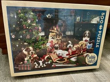 Cobble Hill Christmas Puppies 500-Piece Animals Interlocking Jigsaw Puzzle