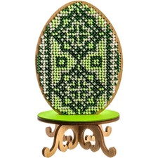 DIY Bead embroidery kit on wood Easter Decoration Craft gift needlework art