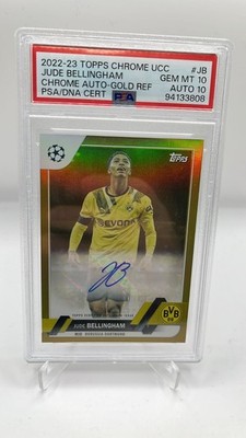 JUDE BELLINGHAM /50 AUTO 10  *PSA 10* GOLD 2022-23 UCC Topps Chrome