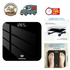 Compact Digital Bathroom Scale with 4-Sensor Accuracy: Safe, Durable  Stylish