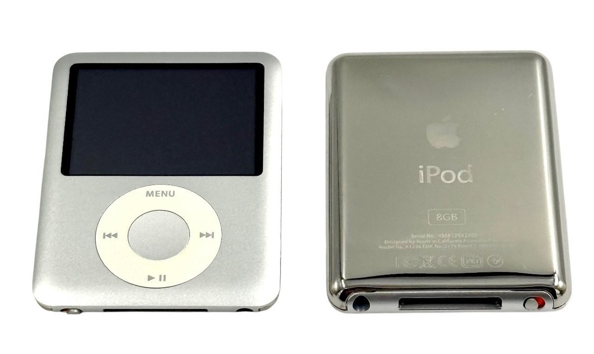 Apple iPod nano 3rd Generation Silver (8GB) Excellent Refurbished