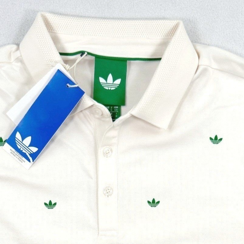 Adidas Originals Trefoil Printed Polo Shirt Size XL Mens White