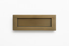 Solid Brass Victorian Letterbox Finished in Antique Brass Letter Plate 10*3