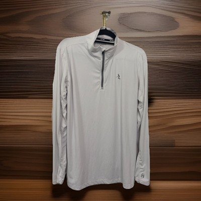 Harrow Elevation 1/4 Zip Pro-Wik Men s Athletic Pullover LS Sz Adult Large White