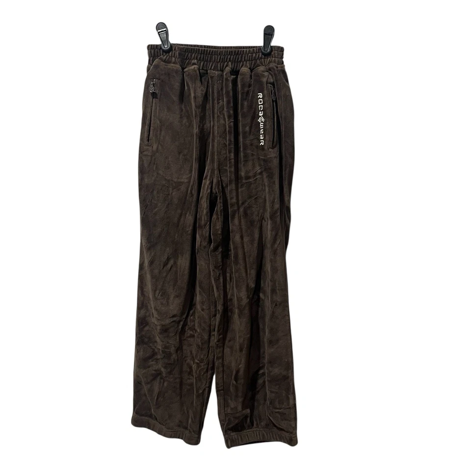 De Colección Roca Wear Velour 2 Piezas Traje de Pista Y2K Niños Talla Pequeña (8) Marrón Chaqueta Pantalones Foto 3 de 4