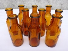 5 X Vecchie Bottiglie Di Vetro Marroni Della Farmacia 20 Ml Ca. 7,5 Cm Marrone