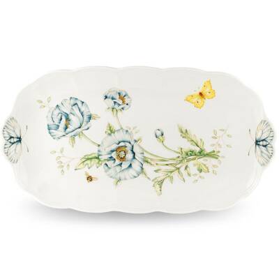 Lenox Butterfly Meadow 14 3/4'' Oblong Sandwich Tray G1250