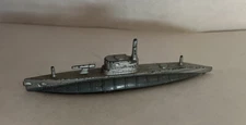 military model ship TOOTSIE TOY Sub on Wheels 1:1200 Authenticast Antique