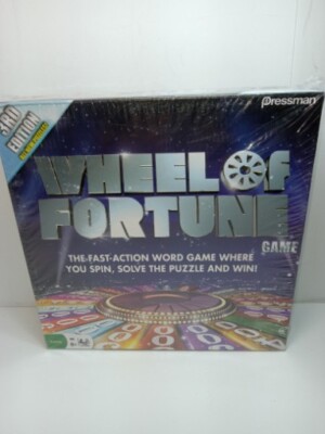 New Sealed 3RD Edition Wheel Of Fortune Game Family 2-4 Players