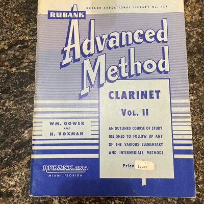 Rubank Advanced Method for Clarinet Vol II Music Book No.157