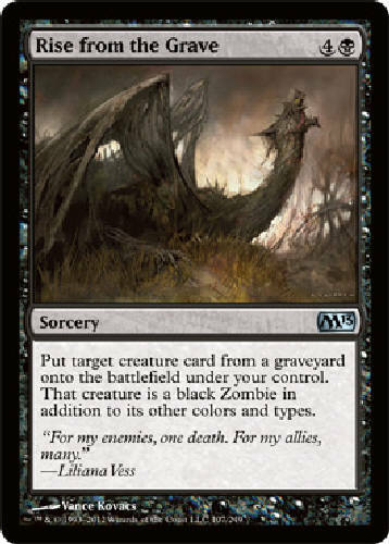 Rise from the Grave X4 MTG 2013 Magic the Gathering DJMagic Cards