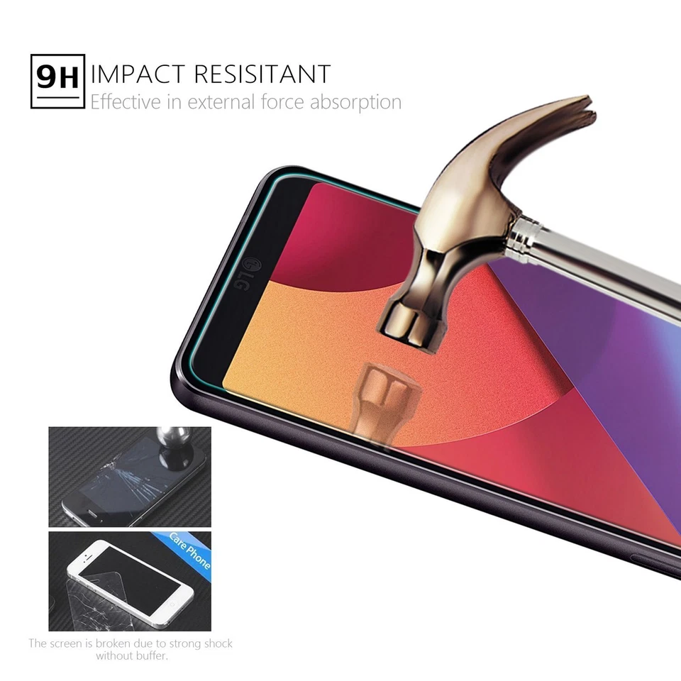 Protetor de tela de vidro temperado capa completa Thinq V20 V30 X Power para LG G6 G7 G8 - Imagem 4 de 4