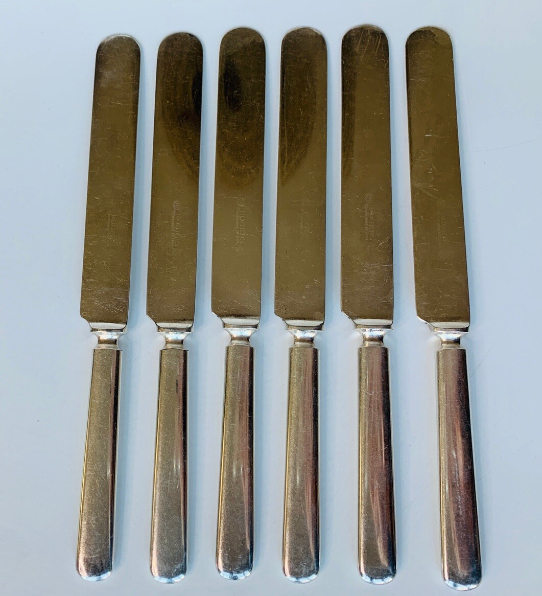 1847 Rogers Bros Warranted 12 DWT Knives 6 Lot Set Silverplated | eBay