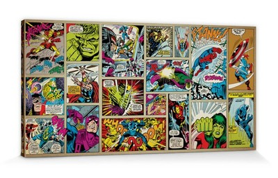 Marvel Comics Comic Panels Poster Leinwand Druck Bild 100x50cm 868 Ebay
