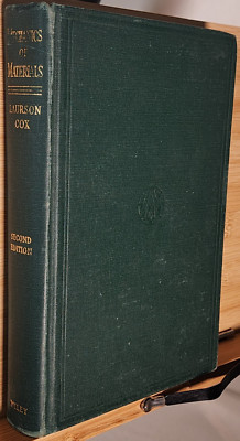 Mechanics Of Materials, Laurson & Cox, 1949, Second Edition, Hardcover, Wiley