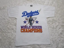Los Angeles Dodgers Shirt Mens Large White MLB Baseball 1988 Screen Stars Best