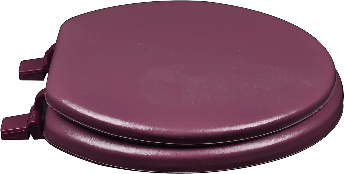 Burgundy soft 2024 toilet seat