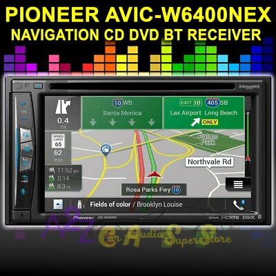 PIONEER AVIC-W6400NEX NAVIGATION GPS CD DVD BT APPLE CAR PLAY 13 BAND EQ 6.2''