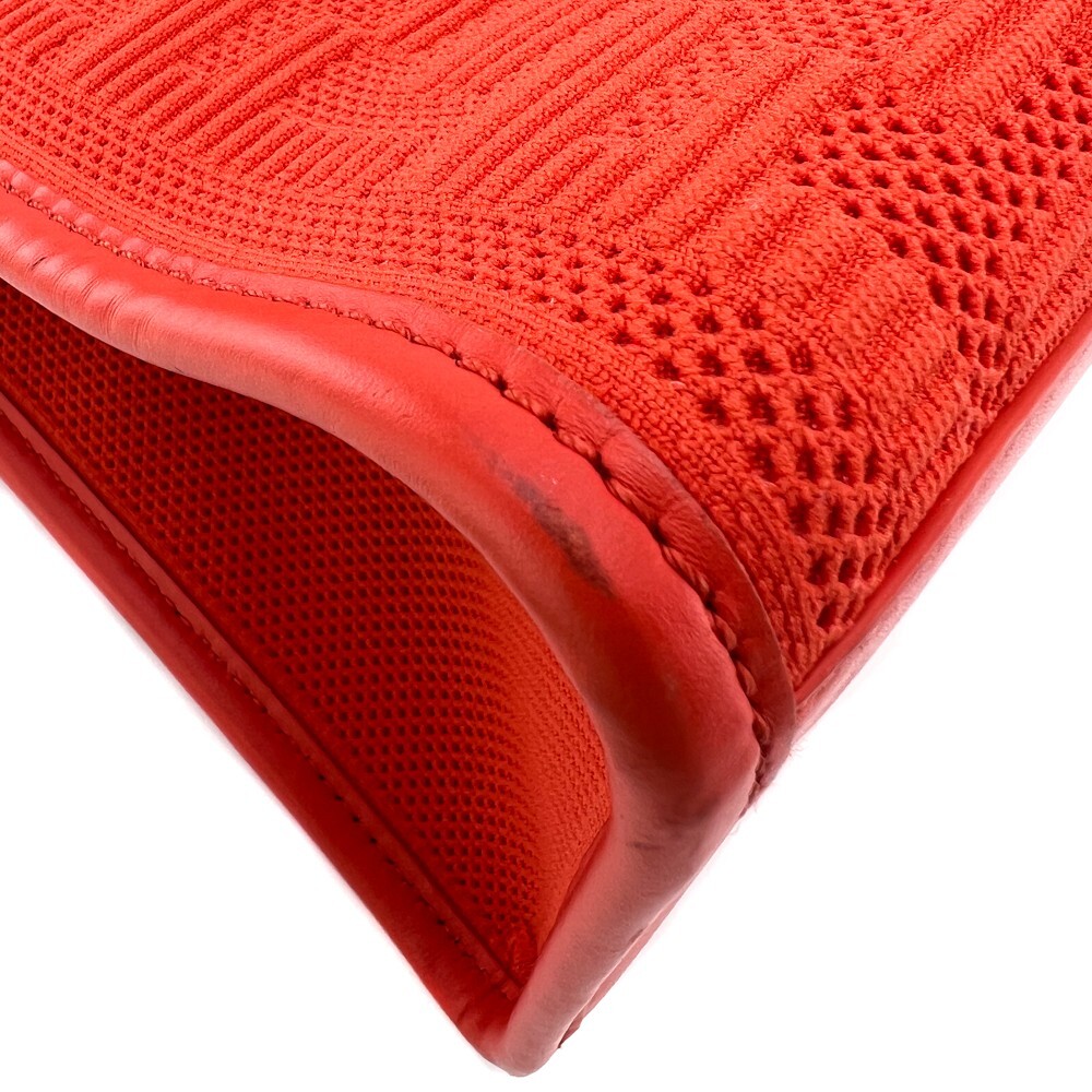 FENDI Orange Technical Fabric Plexiglass FF Motif Sunshine