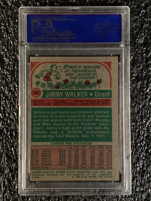 1973 Topps Basketball #61 Jimmy Walker PSA 8 | eBay