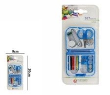 Mini Set Kit Cucito Accessori Sarto Forbici Cotone Bottoni Spille dfh