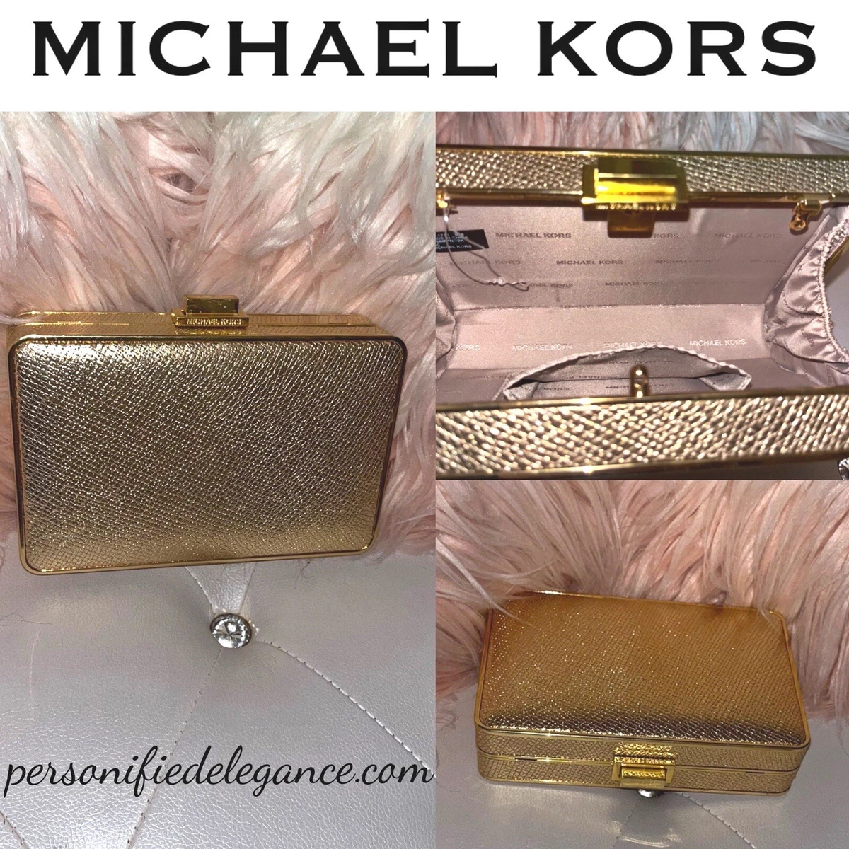 Kors Pearl Leather Small Clutch Bag $178 |