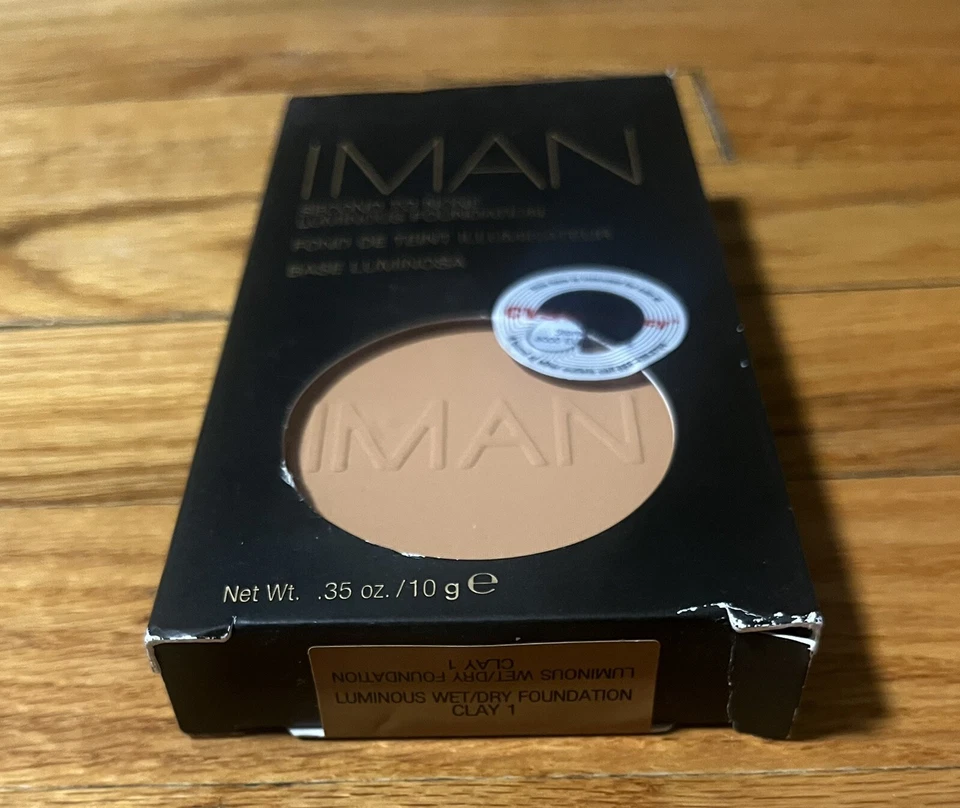 Base luminosa Clay 1 - IMAN COSMETICS Second To None, 0,35 oz (10 g) nueva en caja Foto 3 de 4