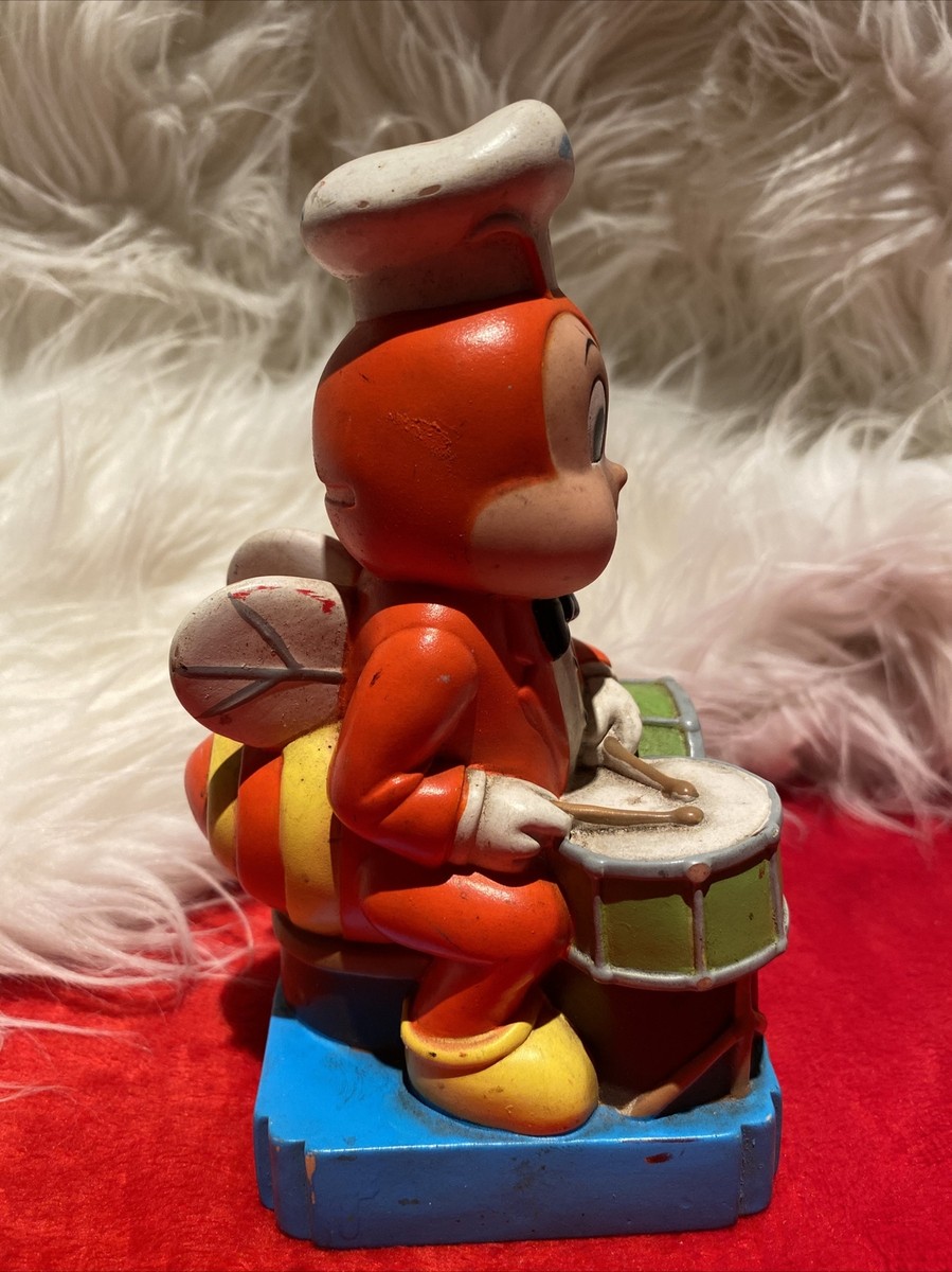 Jollibee ビンテージトイ 1980s Jollibee Train Vinyl Toy Fig Lot 3pcs JOLLIBEE CHAMP POPO