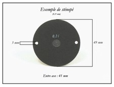 Sténopé, Pinhole, Lochblende, Stenopeico, Sténocaméra, Stenocamera Disc STD49