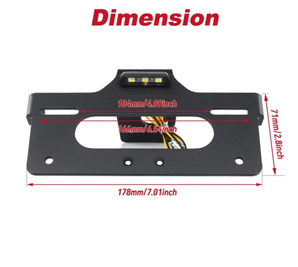 KTM 990 Duke R / EVO Tail Tidy License Plate Holder Aluminium 2024 - Image 3 of 4