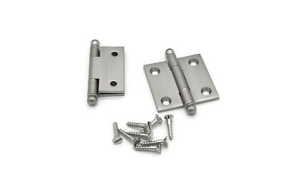 Oil Rubbed Bronze Butt Hinges – Pack Of 2, 1.5\" X 1.5\", For Cabinets & Small Furniture - View #3