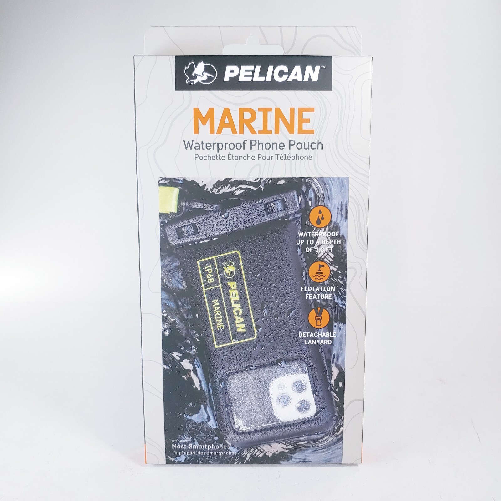 PELICAN Marine Series IP68 WATERPROOF FLOATING PHONE POUCH fits most