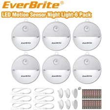 EverBrite 6-Pack LED Motion Sensor Night Light Automated On&Off Motion Activated