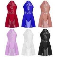 Kids Dancewear Ballet Leotard Splice Dress Contemporary For Party Floral Modern