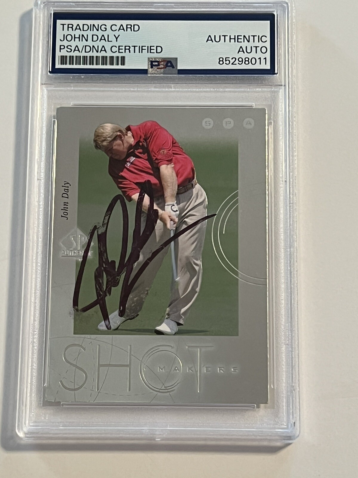 John Daly Autographed Signed HAND GOLF CARD PSA/DNA 