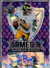 2021 Leaf Metal Armed and Dangerous Crystals Purple #IB1 Ian Book Auto /20